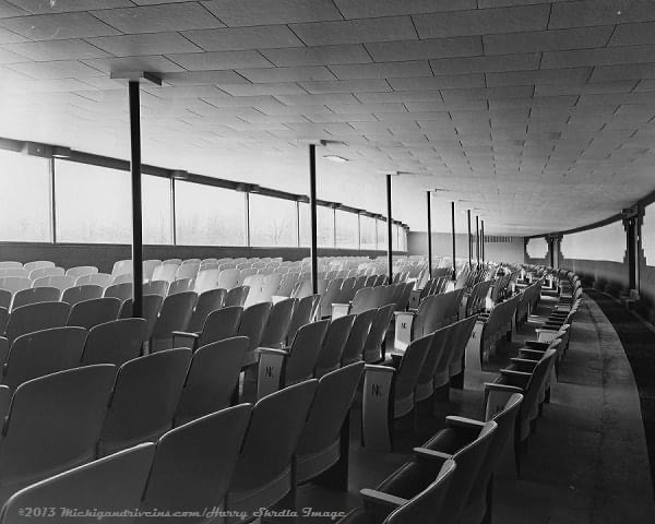 Getty 4 Drive-In Theatre - INTERIOR OF INDOOR SEATING NOW GONE FROM HARRY SKRDLA